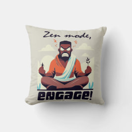Cojín Decorativo Modo Zen, ¡Involucrar! ⚡ Adulto es un Glitch