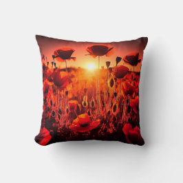 Cojín Decorativo Mohn im Gegenlicht