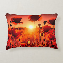 Cojín Decorativo Mohn im Gegenlicht