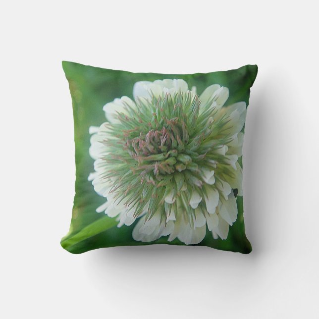 Cojín Decorativo MoJo Dekokissen Kleeblüte blanqueado (Anverso)