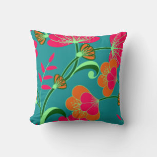COJÍN DECORATIVO MOJO DISEÑADOR PILLOWS - NARANJA AZUL - JUEGO - LA