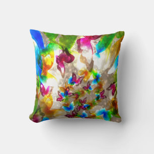 Cojín Decorativo MoJo norteamericana de mariposas abstractas