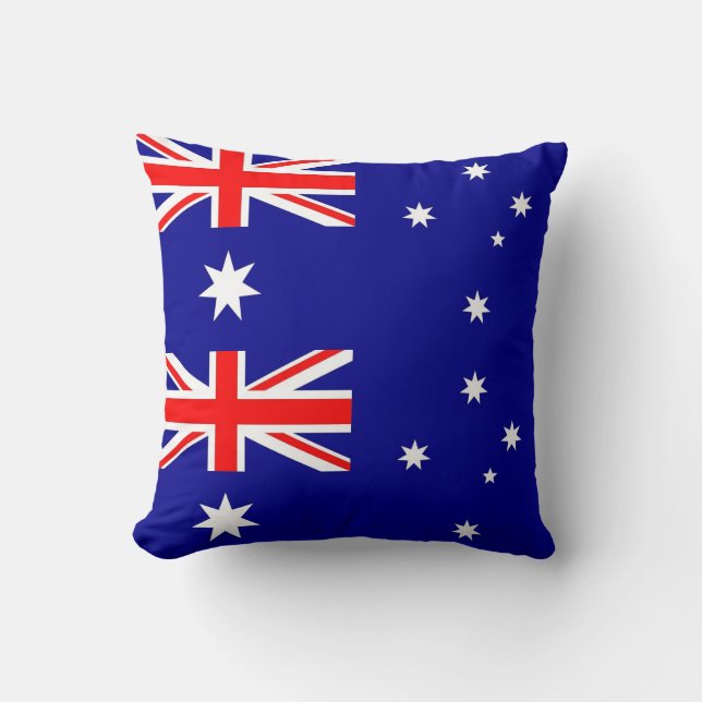 Cojín Decorativo MoJo Pillow, Bandera Australiana Estadounidense (Anverso)