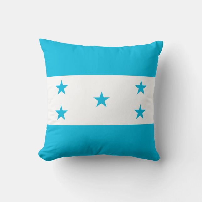 Cojín Decorativo MoJo Pillow con bandera de Honduras (Anverso)