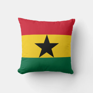 Cojín Decorativo MoJo Pillow con la bandera de Ghana
