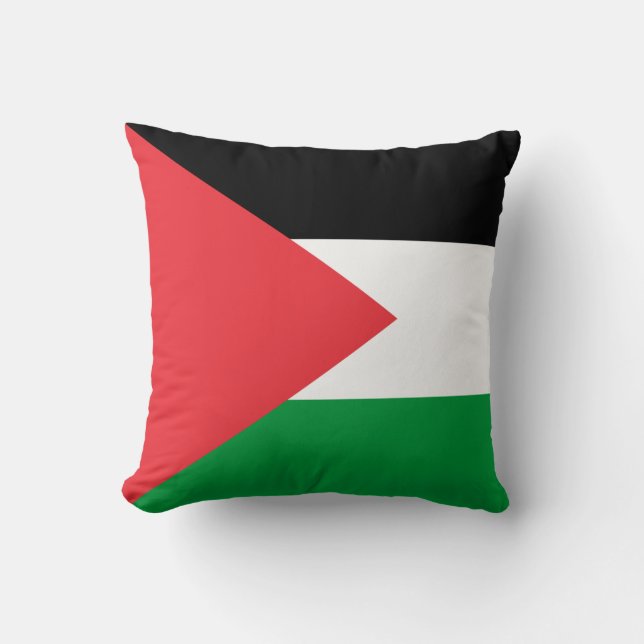 Cojín Decorativo MoJo Pillow de Bandera Palestina (Anverso)