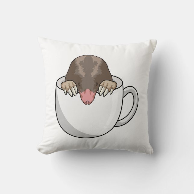 Cojín Decorativo Mole con la copa de café (Anverso)