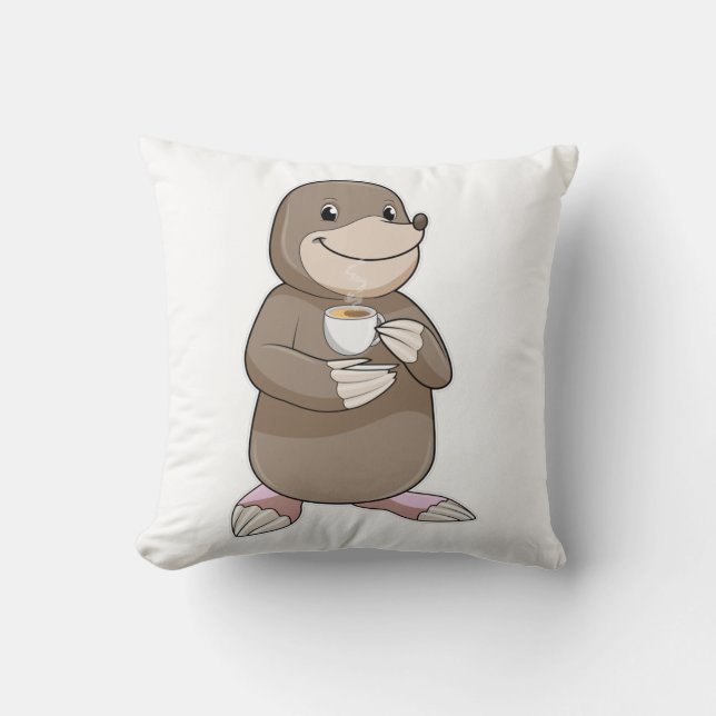 Cojín Decorativo Mole con la copa de café (Anverso)