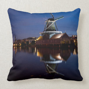 Cojín Decorativo Molino de viento Leidschendam con reflexión noctu