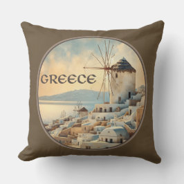 Cojín Decorativo Molinos de viento de Mykonos