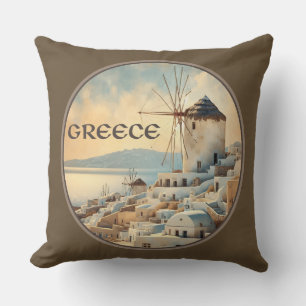 Cojín Decorativo Molinos de viento de Mykonos