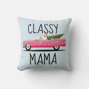 COJÍN DECORATIVO MOM CLASSY MAMA PINK CLASSIC CAR PILLOWS