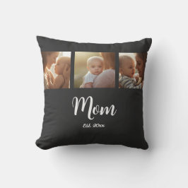 Cojín Decorativo Mom Established Modern Script Black 3 Photo
