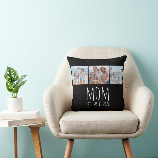 Cojín Decorativo Mom Established Modern Script Black 3 Photo  (Silla)