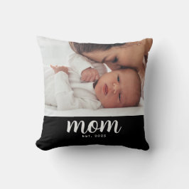 Cojín Decorativo Mom Established Modern Script Photo