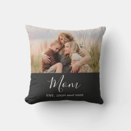Cojín Decorativo Mom Established Modern Script Photo