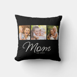 Cojín Decorativo Mom Established Script Black 3 Photo