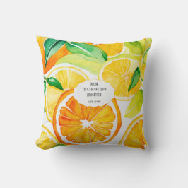 Cojín Decorativo Mom You Make Life Brighter – Citrus Throw Pillow