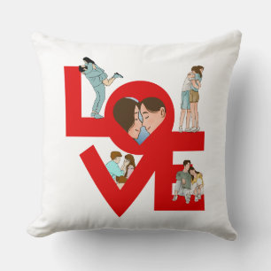 Cojín Decorativo Momentos de Pareja Románticos de AMOR