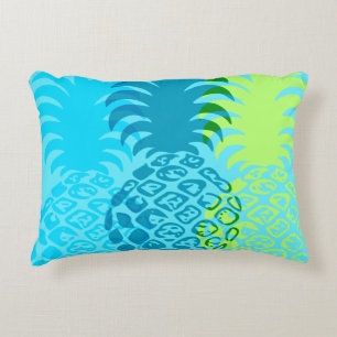 Cojín Decorativo Momona Pineapple Hawaiana Tropical Reversible