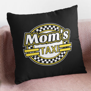 Cojín Decorativo Mom's Taxi Sign