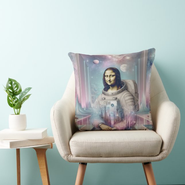 Cojín Decorativo Mona en el espacio (Silla)