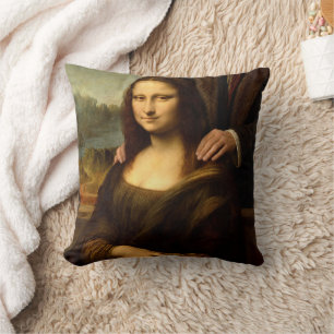 Cojín Decorativo Mona Lisa con un acompañante masculino
