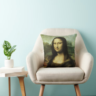 Cojín Decorativo Mona Lisa de Leonardo da Vinci, Arte del Renacimie