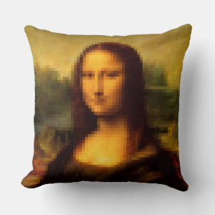Cojín Decorativo Mona Lisa Pixelada