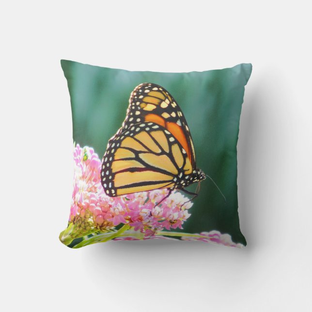 Cojín Decorativo Monarca Mariposa Bella Pillow (Anverso)