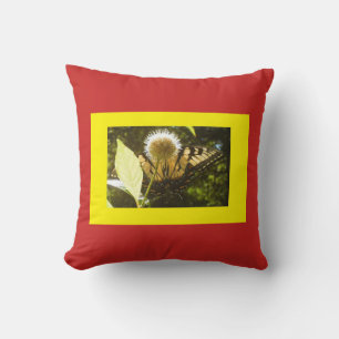 Cojín decorativo Monarca Rojo y Amarillo