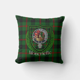 Cojín Decorativo Moncrieffe Scottish Clan Tartán y Escudo