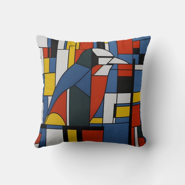 Cojín Decorativo mondrian birds (Reverso)