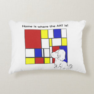 Cojín Decorativo Mondrian Inspirado Manzanilla
