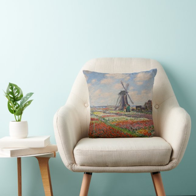 Cojín Decorativo Monet - Campos de Tulipes en Holanda (Silla)