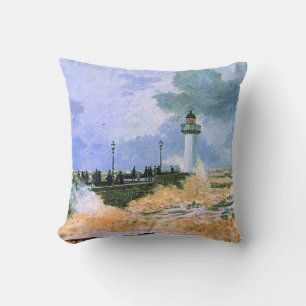 Cojín Decorativo Monet - El muelle de Le Havre,
