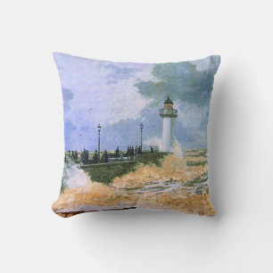 Cojín Decorativo Monet - El muelle de Le Havre,