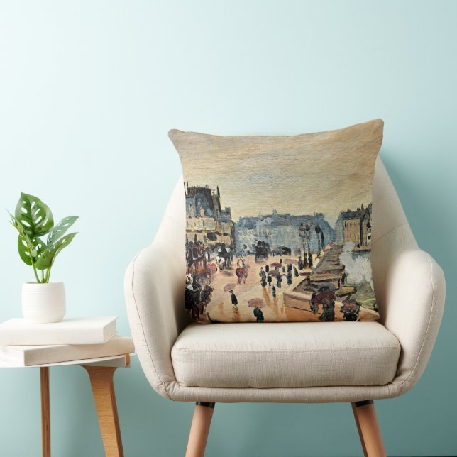 Cojín Decorativo Monet - Le Pont Neuf, pintura impresionista (Silla)