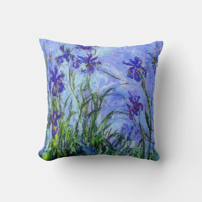 Cojín Decorativo Monet - Lilac Irises (Anverso)