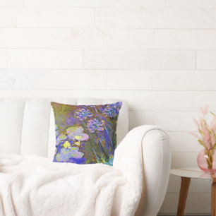 Cojín Decorativo Monet - Lilies de Agua y Agapanthus