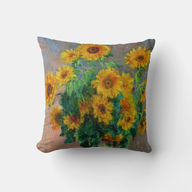 Cojín Decorativo Monet Sunflowers (Anverso)