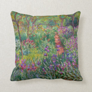 Cojín Decorativo Monet "The Iris Garden at Giverny"