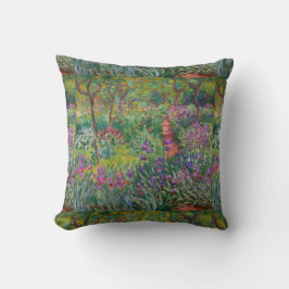 Cojín Decorativo Monet vintage floral jarrón ramo famoso