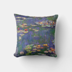 Cojín Decorativo Monet Water Lilies Masterpiece Pintura