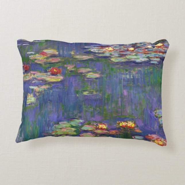 Cojín Decorativo Monet Water Lilies Masterpiece Pintura (Reverso)