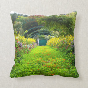 Cojín Decorativo Monet's Grande Allee, el jardín de Monet, Giverny