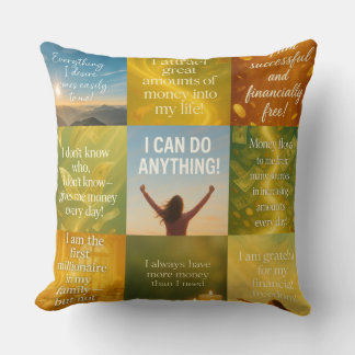 Cojín Decorativo Money affirmation on pillow