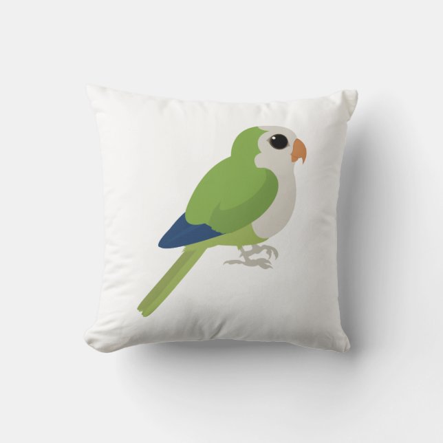 Cojín Decorativo Monk Parakeet (Anverso)