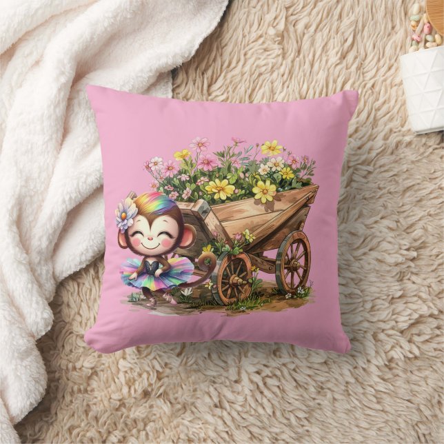 Cojín Decorativo Monkey Ballerina (Manta)