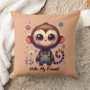 Cojín Decorativo Mono Bebé Adorable